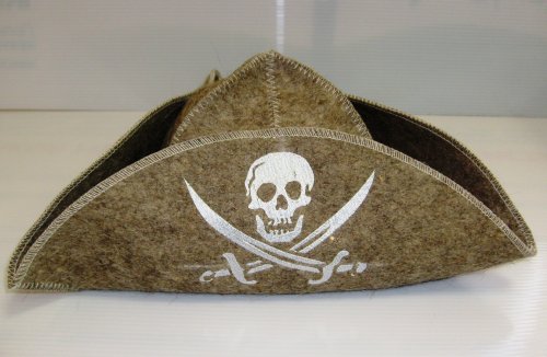 детальное фото шапка для бани и сауны "пират", серая, мск в интернет-магазине Дачный Эксперт